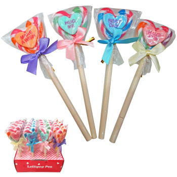 Ручка детская 4197 КОНФЕТНОЕ НАСТРОЕНИЕ, шариковая, син.