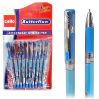 Ручка CELLO BUTTERFLOW EL-536, синій стрижень