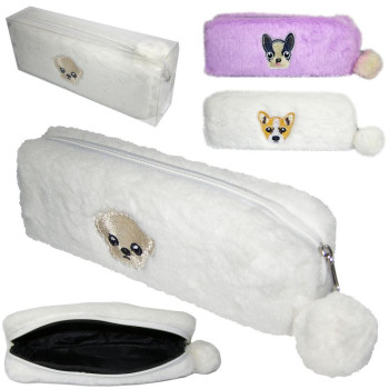 Пенал-косметичка 6619, MY DOGS меховой